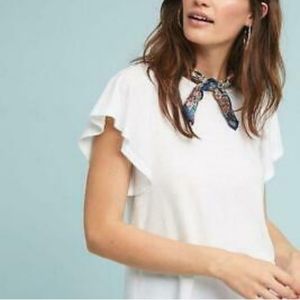 Anthropologie tLA Road Trip Flutter Sleeve Top